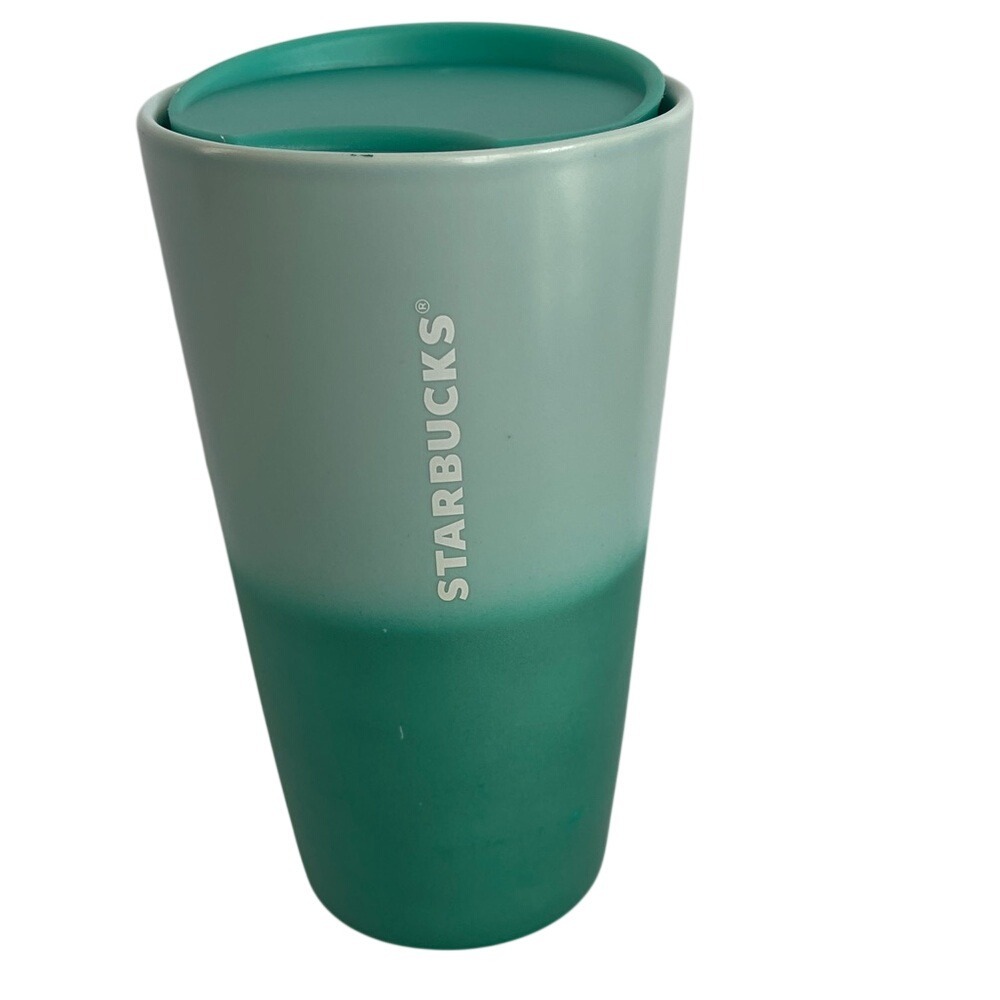 Starbucks Teal Mint Ombre 12 Ounce Travel‎ Mug